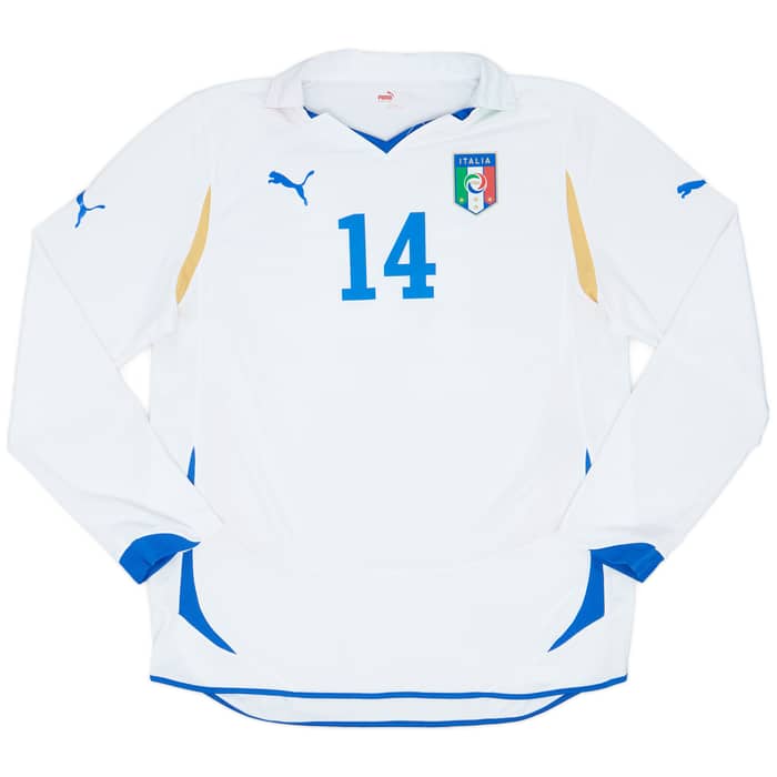 2010-12 Italy Player Issue Away L/S Shirt #14 - 7/10 - (XL)
