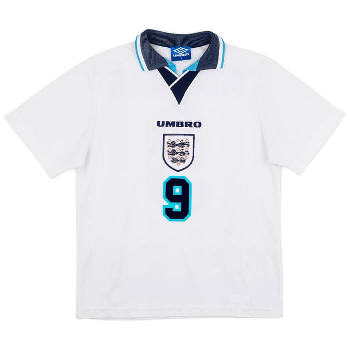 1995-97 England Home Shirt Shearer #9 - 9/10 - (M)