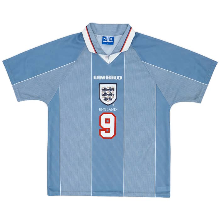 1996-97 England Away Shirt Shearer #9 - 9/10 - (M)