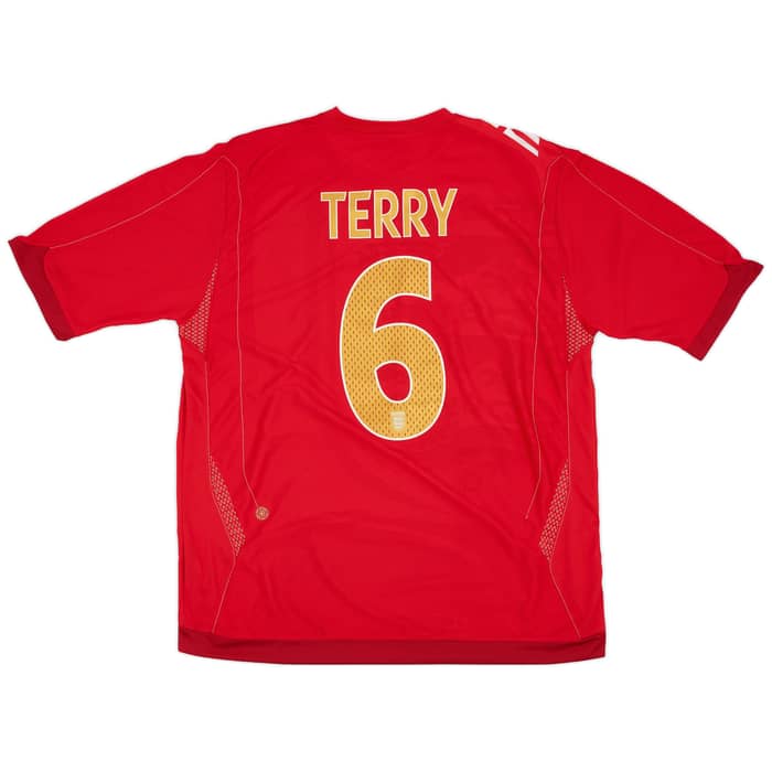 2006-08 England Away Shirt Terry #6 - 8/10 - (XL)
