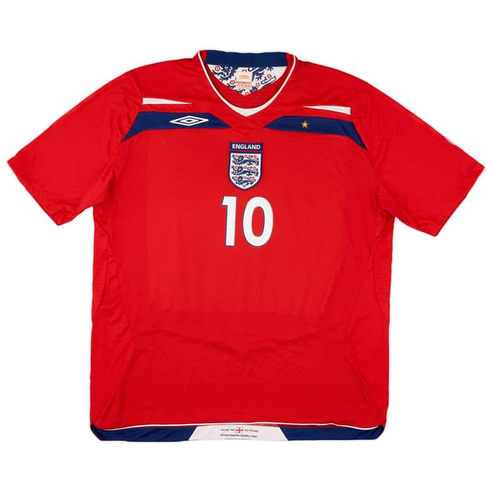 2008-10 England Away Shirt Rooney #9 - 8/10 - (XXL)