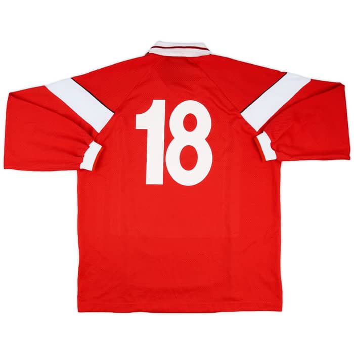 2002-03 Malta Match Issue Home L/S Shirt #18