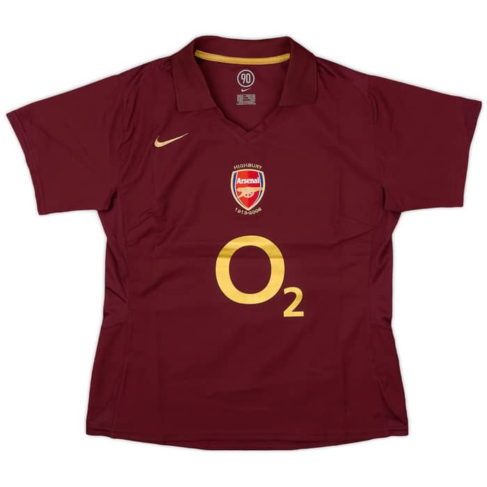 2005-06 Arsenal Home Shirt - 9/10 - (Women's M)