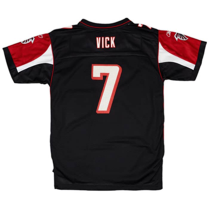 2005-06 Atlanta Falcons Vick #7 Reebok On Field Alternate Jersey - 8/10 - (XL.Boys)