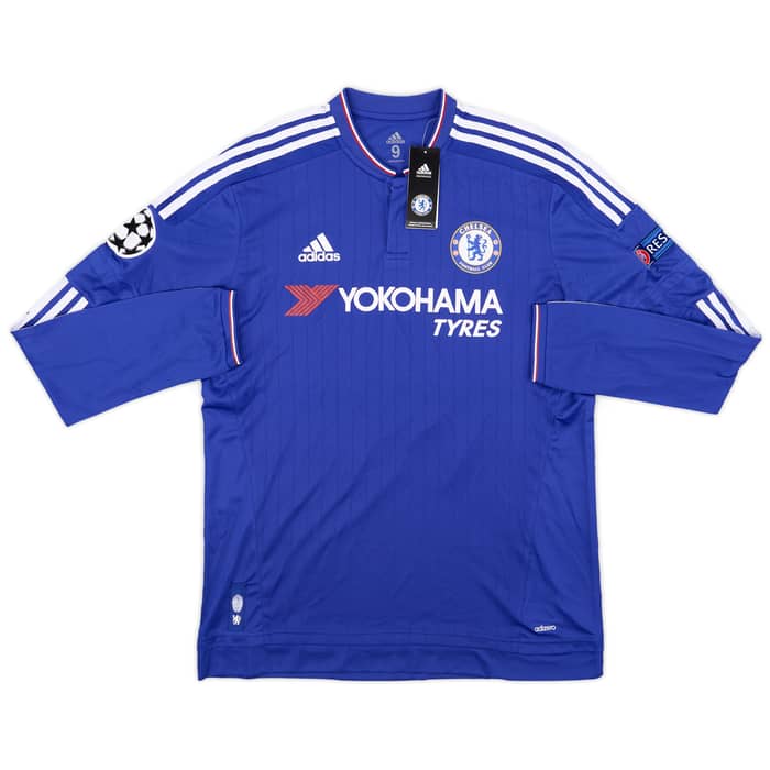 2015-16 Chelsea Match Issue Champions Legue Signed Home L/S Shirt Zouma #5