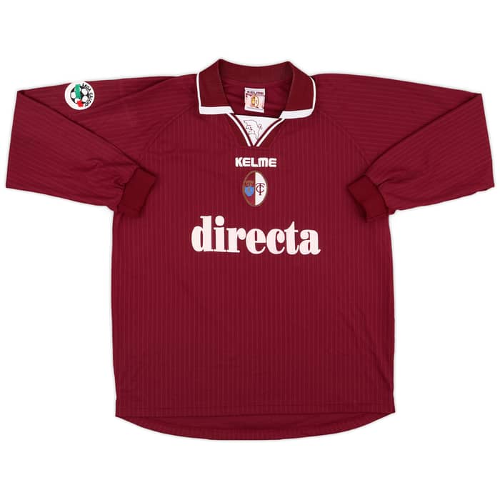 2000-01 Torino Match Issue Home L/S Shirt Semioli #19