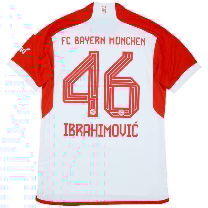 2023-24 Bayern Munich Authentic Home Shirt Ibrahimovic #46 - 9/10 - (M)