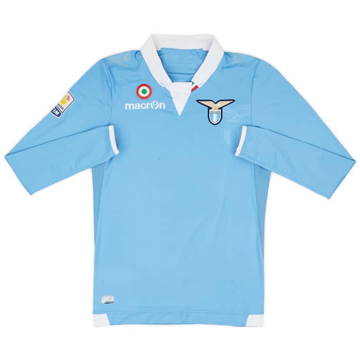 2014-15 Lazio Match Issue Home L/S Shirt Condemi #18