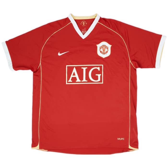 2006-07 Manchester United Home Shirt Solskjaer #20 (XL)