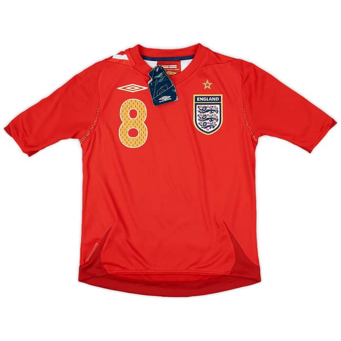 2006-08 England Away Shirt Lampard #8 (6-7 Years)