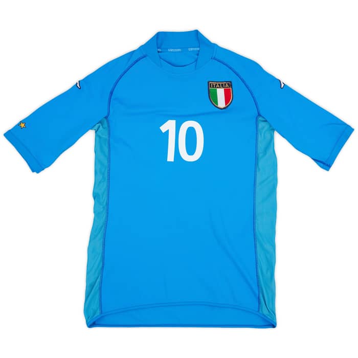 2002 Italy Home Shirt Totti #10 - 6/10 - (M)