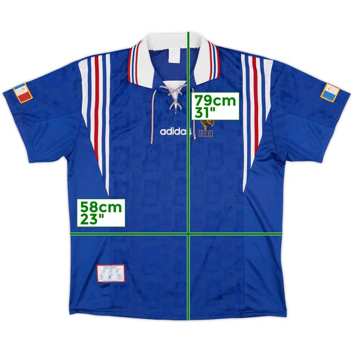 1996-98 France Home Shirt - 9/10 - (L/XL)