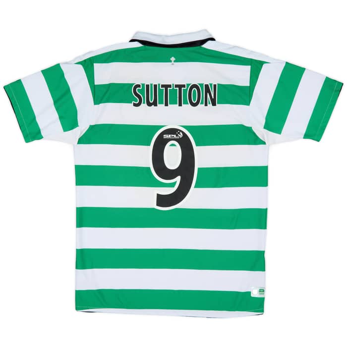 2004-05 Celtic Home Shirt Sutton #9 - 7/10 - (M)