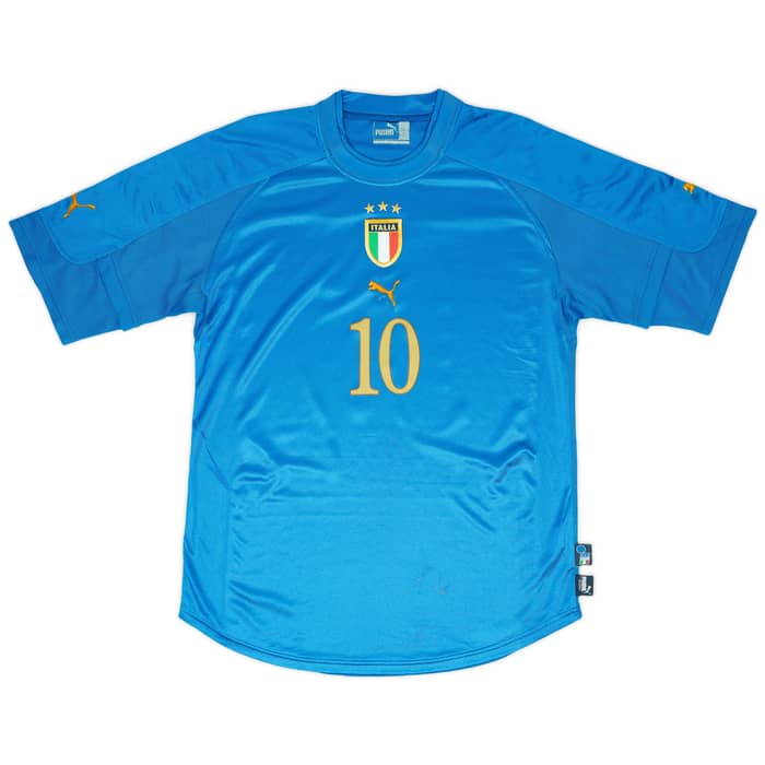 2004-06 Italy Home Shirt Totti #10 - 6/10 - (L)