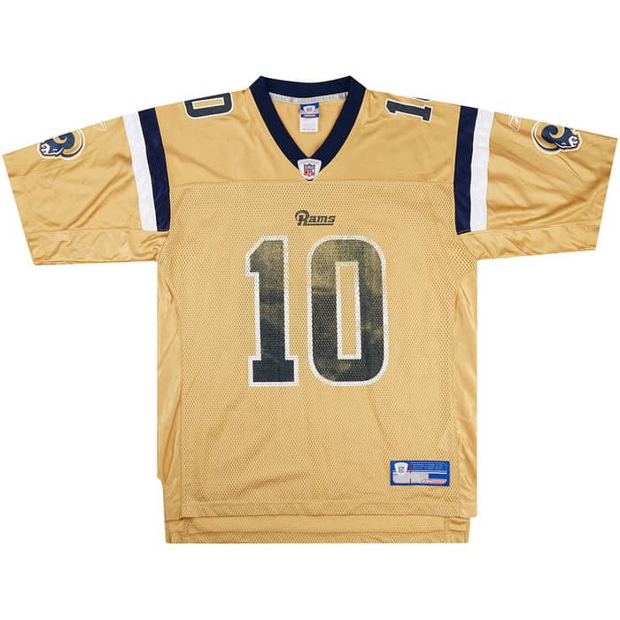 2002-04 St. Louis Rams Bulger #10 Reebok On Field Jersey (Alternate) M