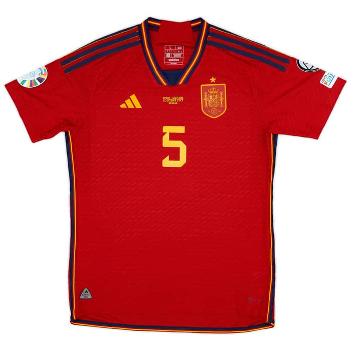 2022-23 Spain Match Issue Home Shirt Le Normand #5