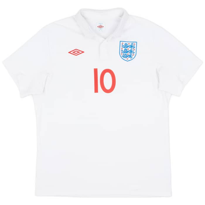 2009-10 England Home Shirt Rooney #10 - 7/10 - (L)