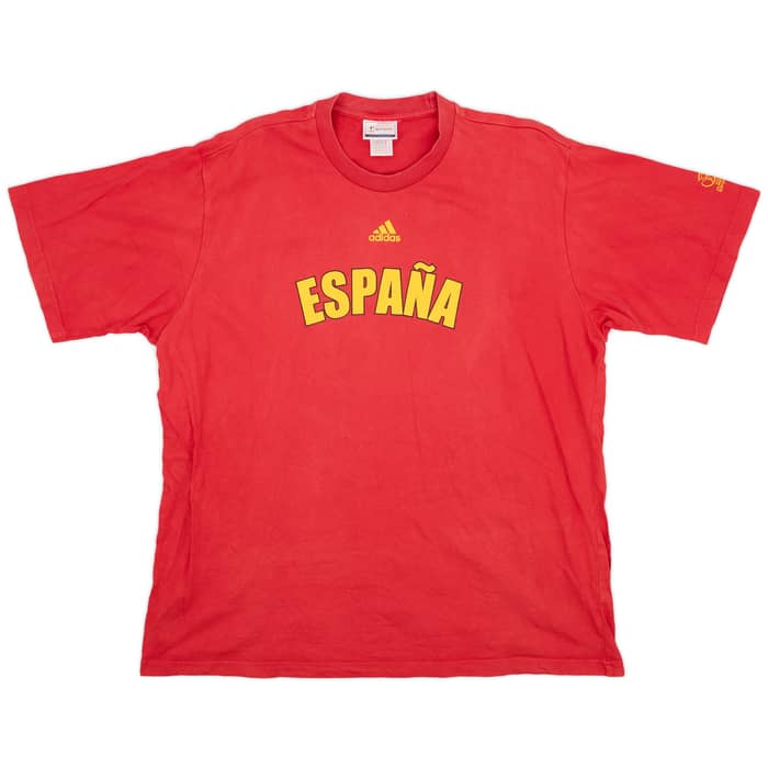2002 Spain adidas Cotton Tee #12 - 8/10 - (XL)