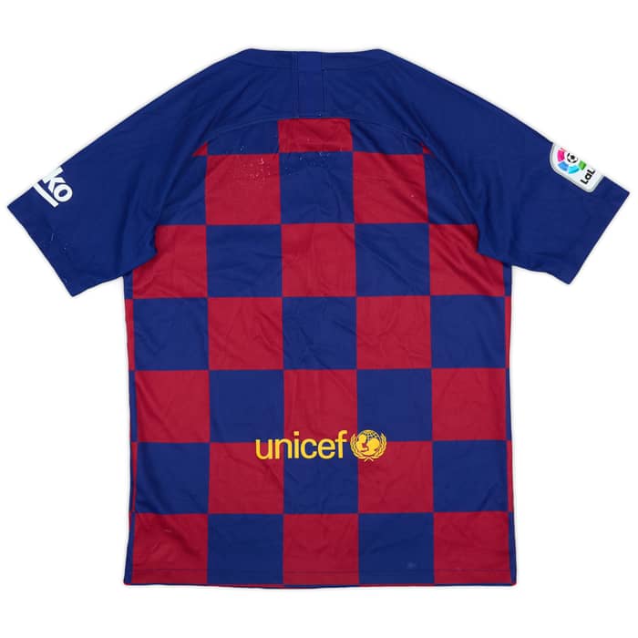 2019-20 Barcelona Home Shirt - 7/10 - (XL.Boys)