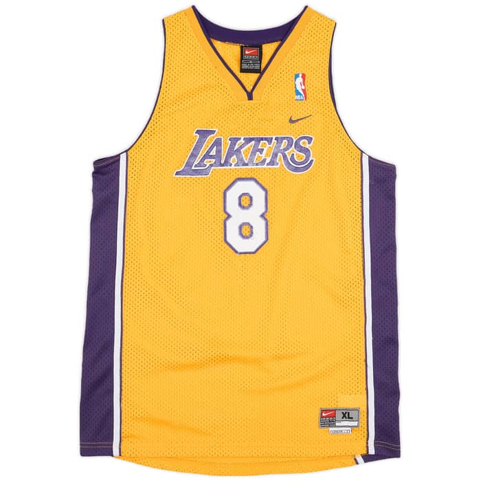 2000-04 LA Lakers Bryant #8 Nike Swingman Home Jersey - 6/10 - (XL.Boys)