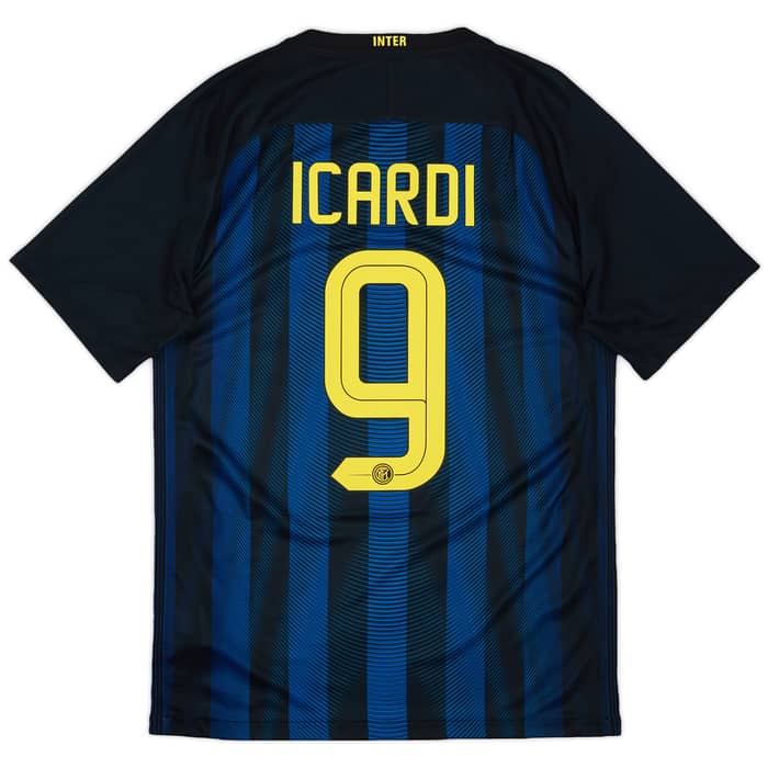 2016-17 Inter Milan Home Shirt Icardi #9 - 10/10 - (S)