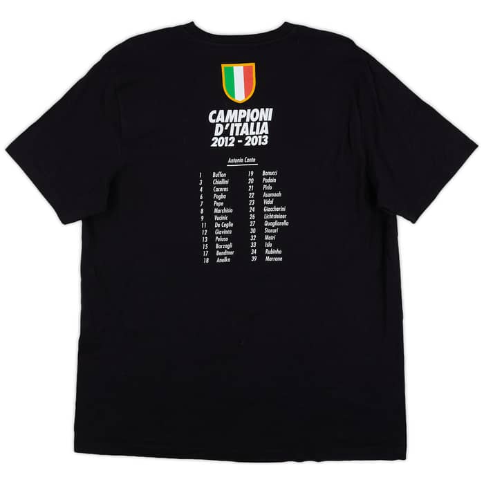 2012-13 Juventus Nike 'Campioni d'Italia' Tee - 9/10 - (XL)