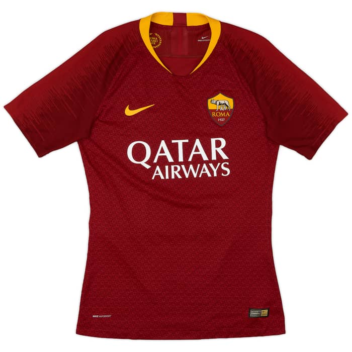 2018-19 Roma Authentic Home Shirt Dzeko #9 - 10/10 - (S)