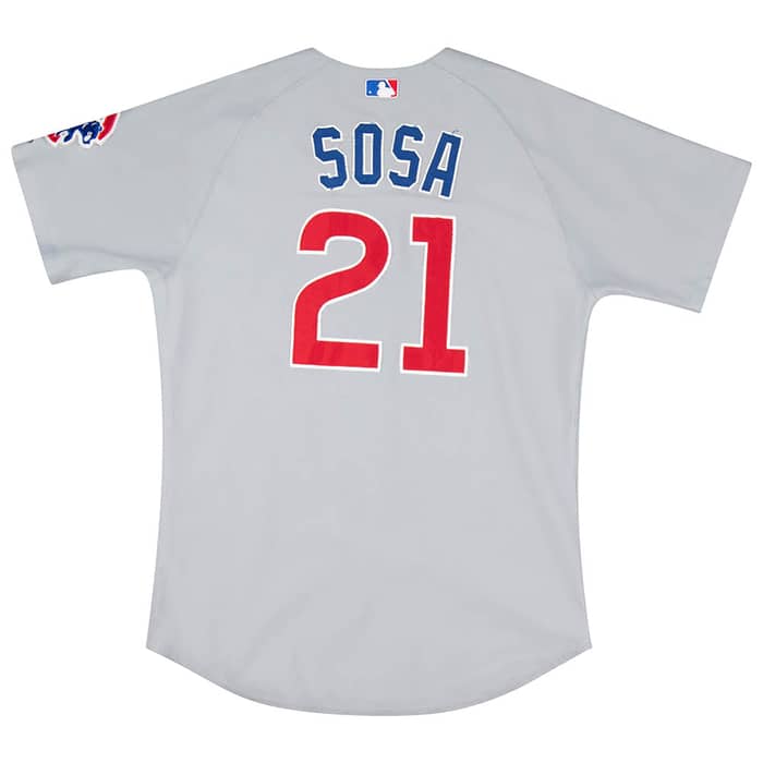 2002-04 Chicago Cubs Sosa #21 Authentic Majestic Jersey (Away) XL
