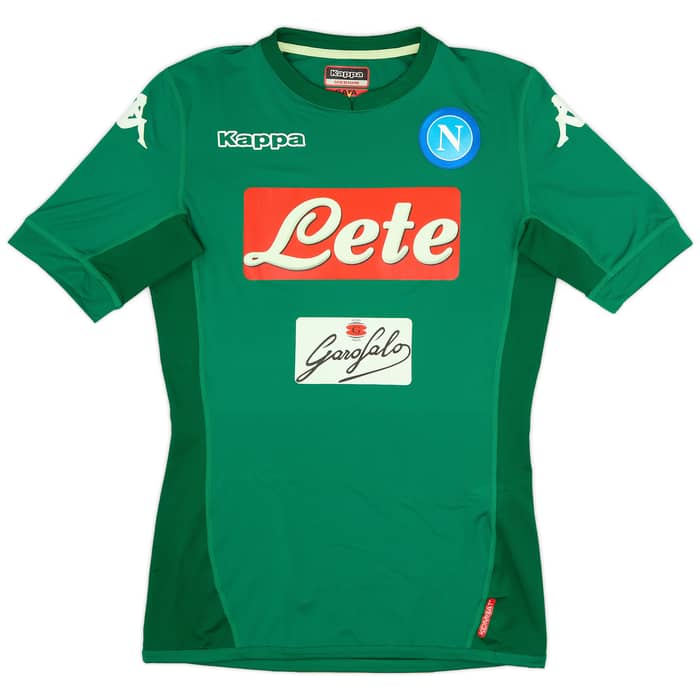 2017-18 Napoli GK Home S/S Shirt - 7/10 - (M)