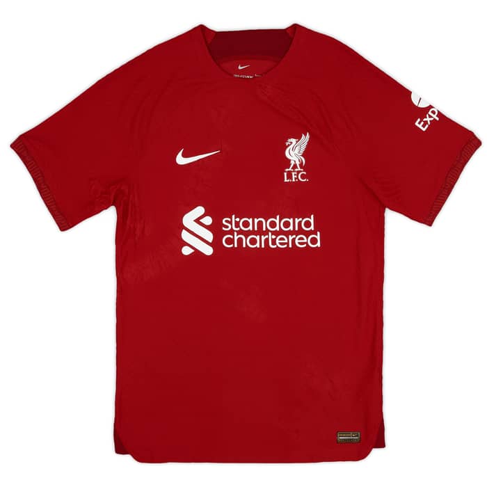 2022-23 Liverpool Authentic Home Shirt M.Salah #11 - 9/10 - (S)