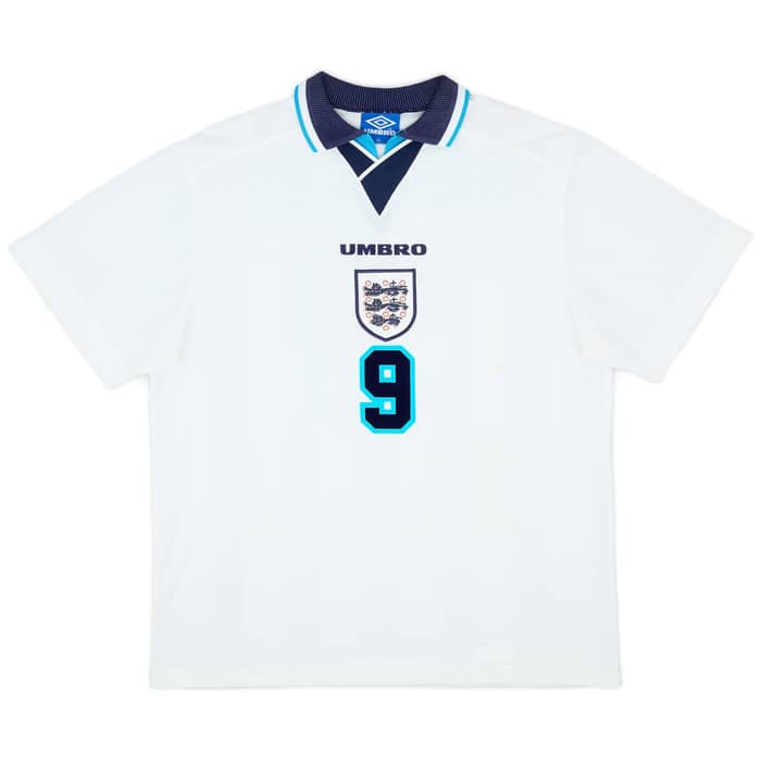 1995-97 England Home Shirt Shearer #9 - 6/10 - (XL)