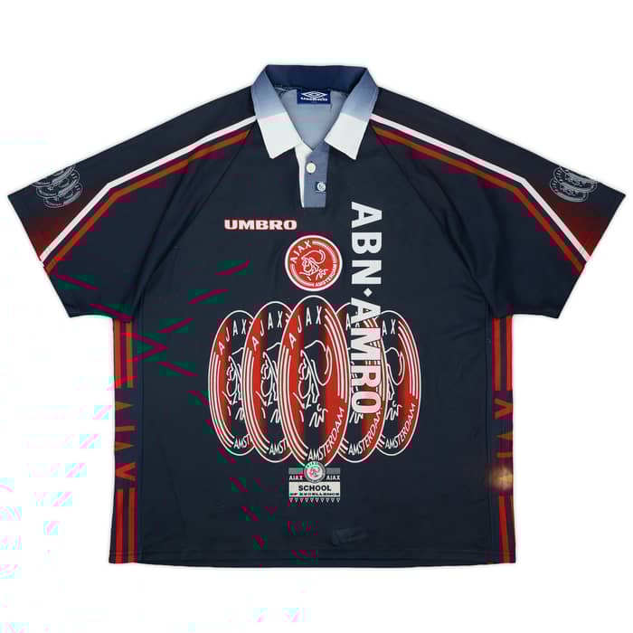 1997-98 Ajax Away Shirt F.De Boer #4 - 8/10 - (XXL)