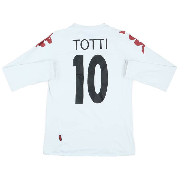 2007-08 Roma Away L/S Shirt Totti #10 - 5/10 - (S)