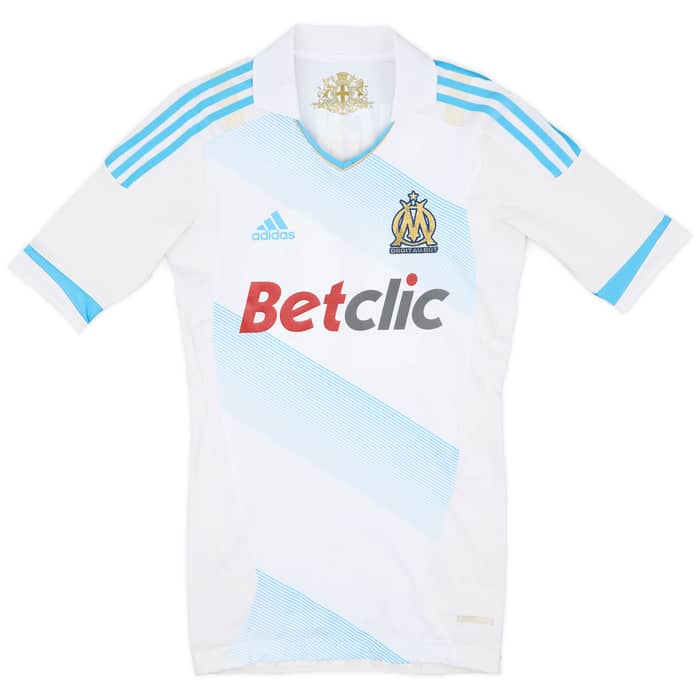2011-12 Olympique Marseille Player Issue Home Shirt Gignac #10 - 7/10 - (M)