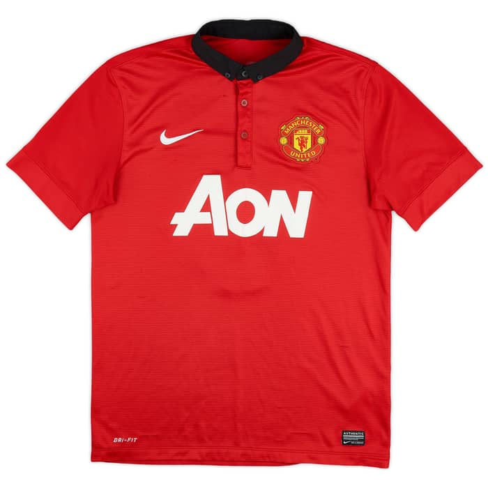 2013-14 Manchester United Home Shirt Mata #8 - 5/10 - (M)