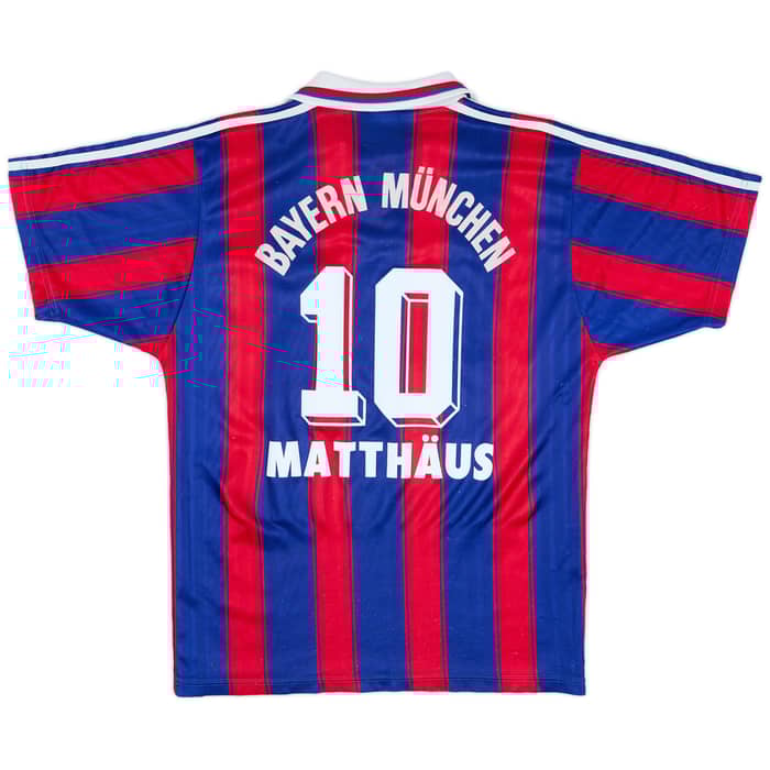 1995-97 Bayern Munich Home Shirt Matthaus #10 - 8/10 - (S)