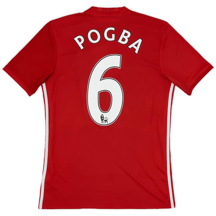 2016-17 Manchester United Home Shirt Pogba #6 - 6/10 - (S)