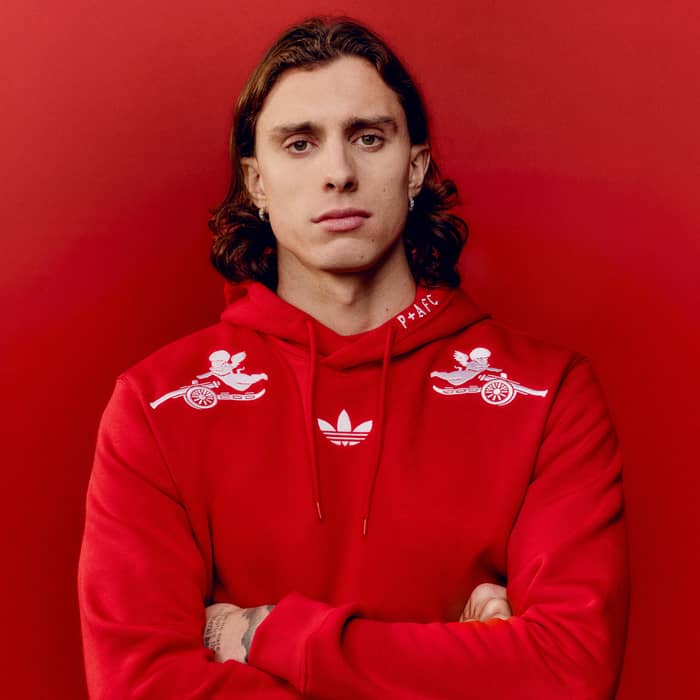 2025-26 Arsenal adidas Originals Places+Faces Hooded Top