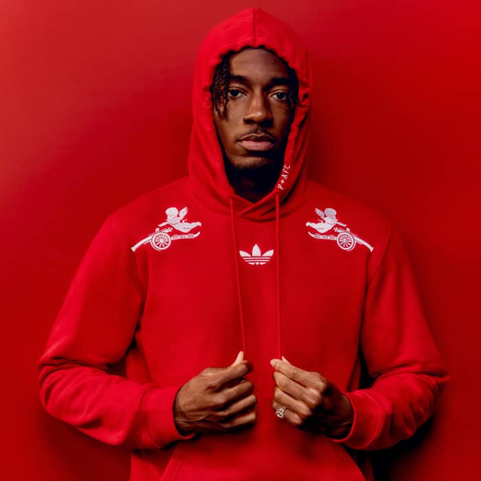2025-26 Arsenal adidas Originals Places+Faces Hooded Top