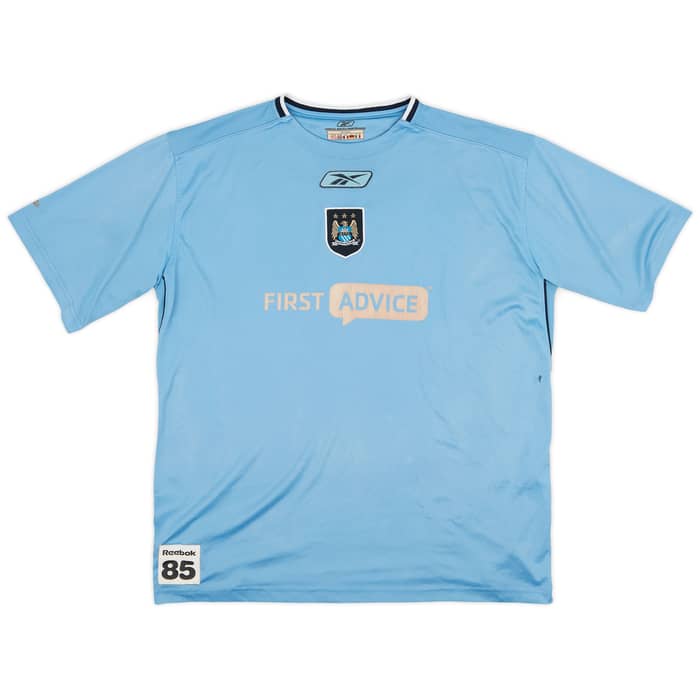 2003-04 Manchester City Reebok 'Player Issue' Training Shirt - 6/10 - (XL)