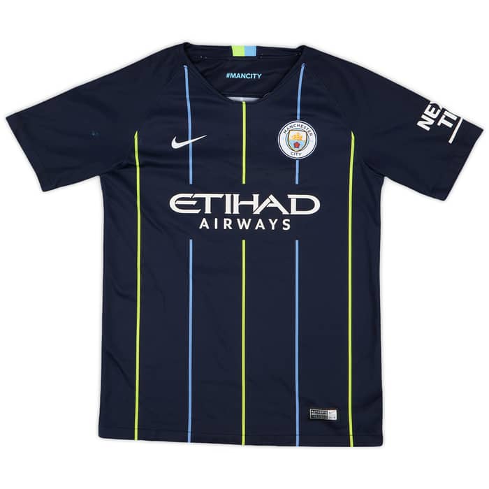 2018-19 Manchester City Away Shirt - 6/10 - (L.Boys)