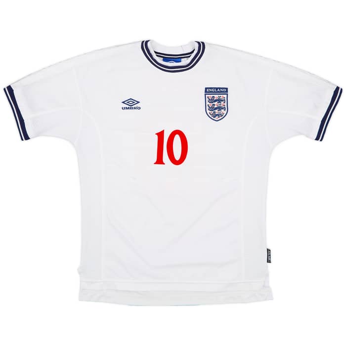 1999-01 England Home Shirt Owen #10 - 7/10 - (L)