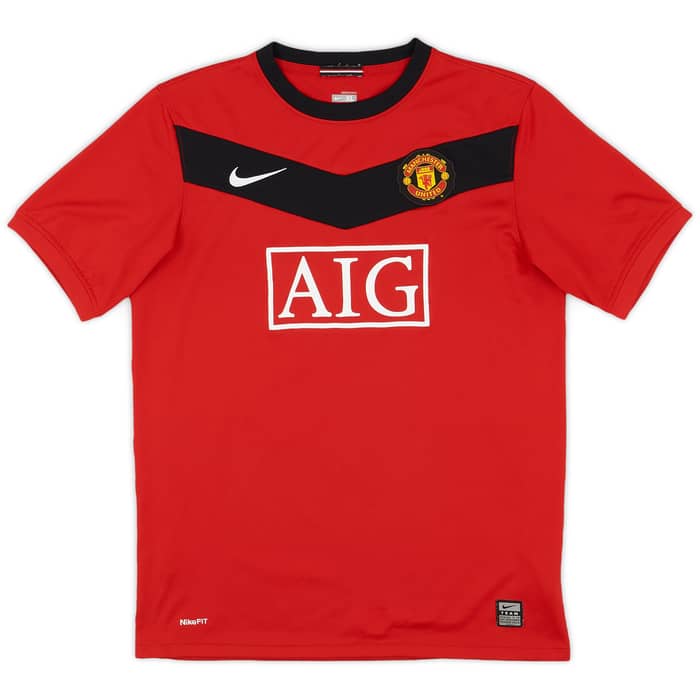 2009-10 Manchester United Home Shirt Rafael #21 - 8/10 - (XL.Boys)
