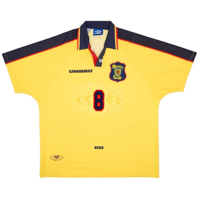 1996-99 Scotland Away Shirt Burley #8 - 8/10 - (XXL)