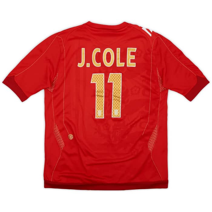 2006-08 England Away Shirt J.Cole #11 - 9/10 - (M.Boys)