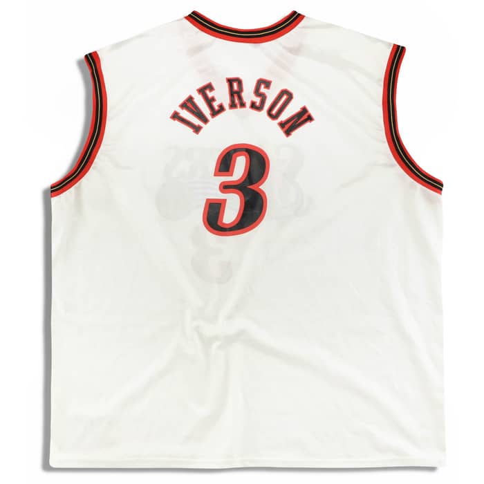 2000-02 Philadelphia 76ers Iverson #3 Champion Jersey (Home) XXL