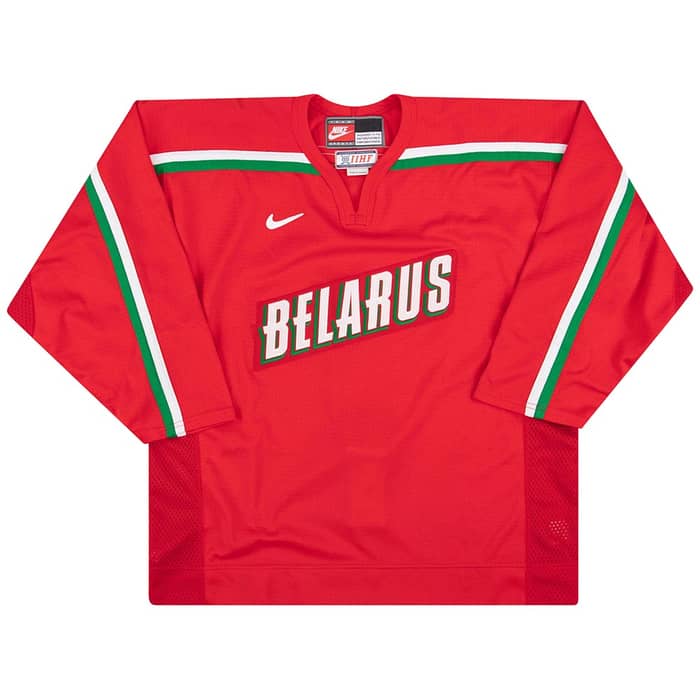 1998-02 Belarus National Hockey Team Authentic Nike Jersey (Home) XL