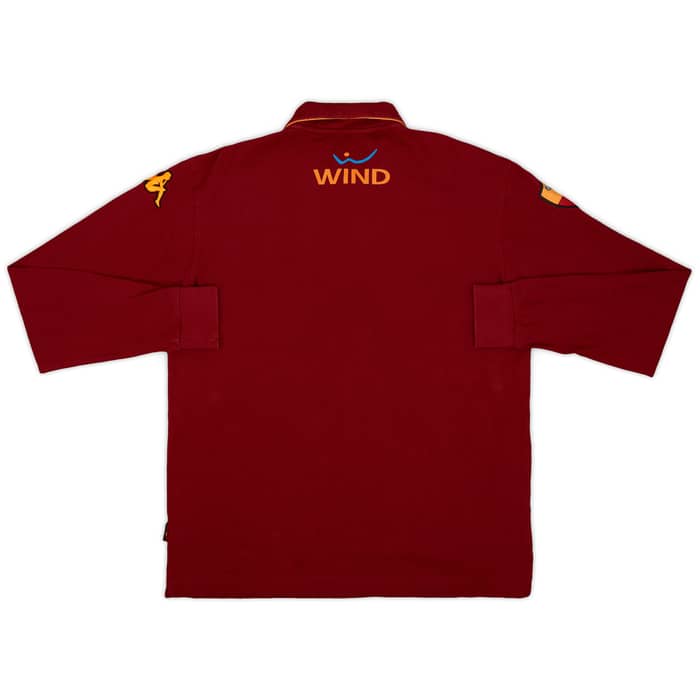 2009-10 Roma Kappa Polo L/S Shirt - 9/10 - (L)
