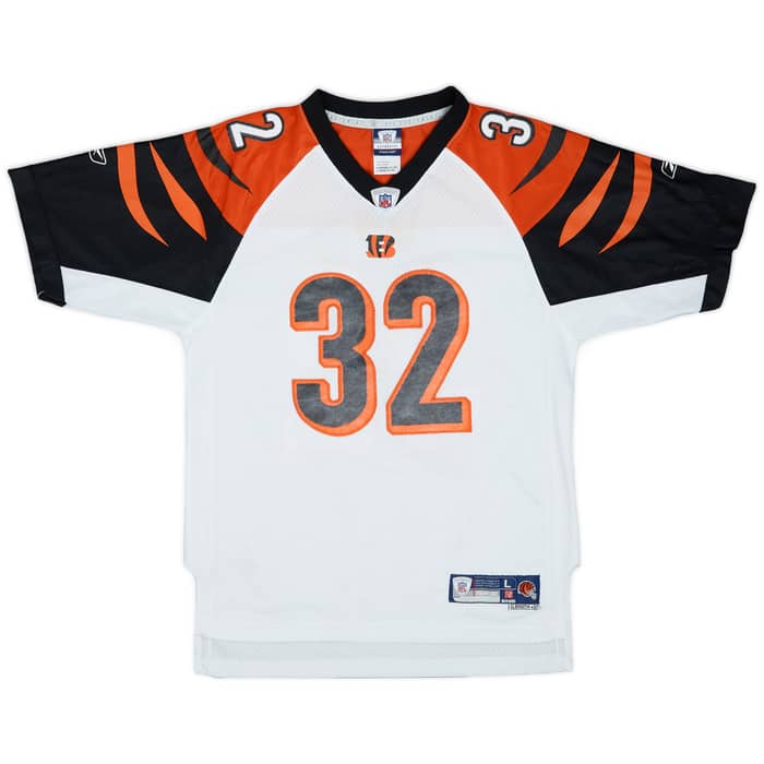2007 Cincinnati Bengals R.Johnson #32 Reebok Premier Away Jersey - 6/10 - (L.Boys)