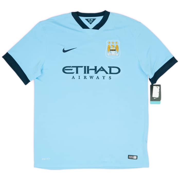 2014-15 Manchester City Home Shirt Kompany #4 (XL)